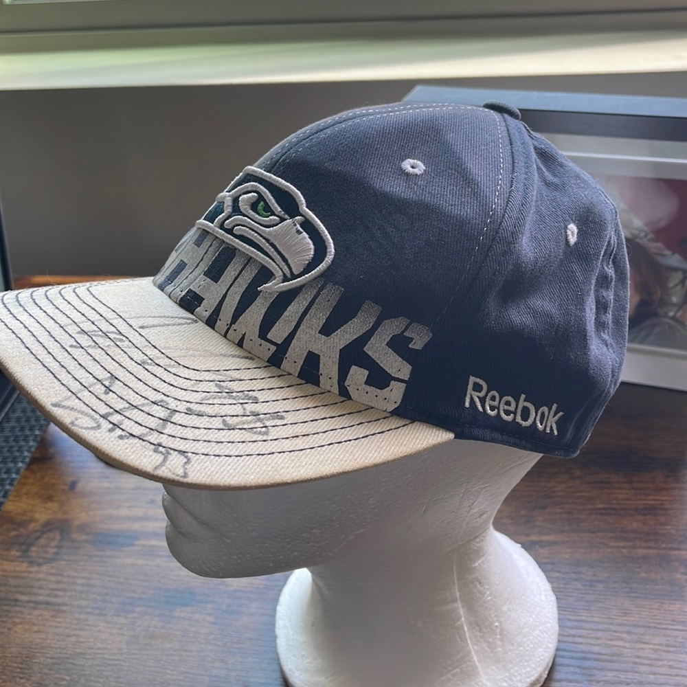 Vintage signed seahawk hat collectible